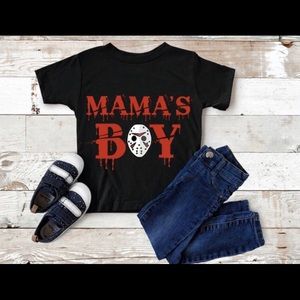 New Mama’s Boy T-shirt Youth Jason Horror Friday